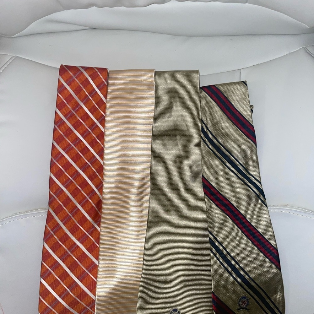 VTG Tommy Hilfiger Tie Set mens tie bundle striped